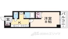 ＥａｕｄｅＶｉｅ烏丸通間取り図面