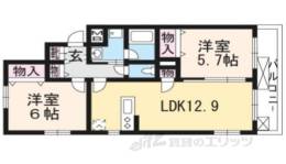 トサキパークコート西京極間取り図面