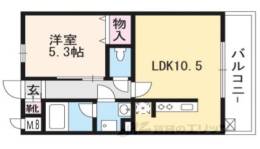 トサキパークコート西京極間取り図面