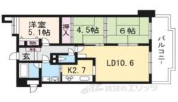 朝日プラザ桃山東間取り図面