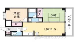 メゾンエイコー能登川２間取り図面