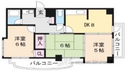 メゾンエイコー能登川２間取り図面