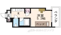 キャンパスヴィレッジ京都西京極間取り図面