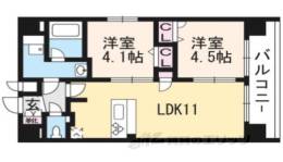 プレサンス京都二条京華間取り図面