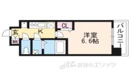 プレサンス京都二条京華間取り図面