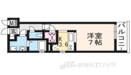 THE GARNET SUITE RESIDENCE山科三条間取り図面