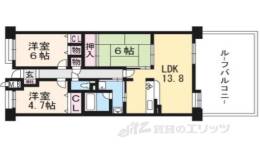 ファミールガーデン二条駅前間取り図面