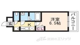 プレサンス京都二条京華　208間取り図面