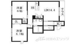 シャーメゾン宮ノ内間取り図面