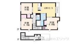 シャーメゾン宮ノ内間取り図面