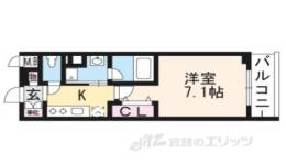ベラジオ堀川今出川２間取り図面