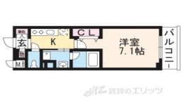 ベラジオ堀川今出川２間取り図面
