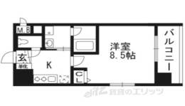 べラジオ京都西院ウエストシティ２間取り図面