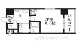 べラジオ京都西院ウエストシティ２間取り図面