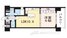 リーガル京都河原町五条２間取り図面