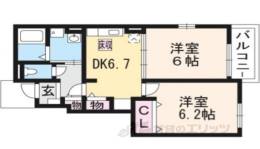 アルモニー祝園１間取り図面