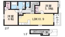 アルモニー祝園２間取り図面