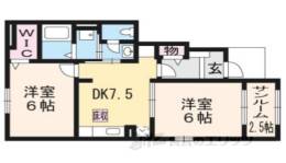 アルモニー祝園２間取り図面
