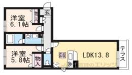 シャーメゾン一の穂２番館間取り図面