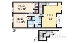 パティオ・アンソレイエ・W間取り図面