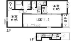 クレール聖徳Ｂ間取り図面