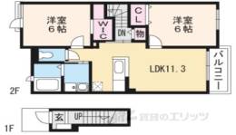 ＠八日市間取り図面