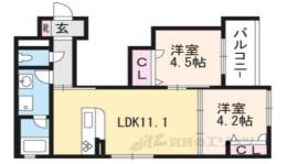 シャーメゾン三条太秦間取り図面