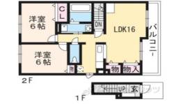 アルモニー京田辺間取り図面