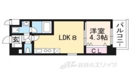 アクアプレイス京都三条朱雀間取り図面