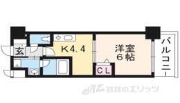 アクアプレイス京都三条朱雀502間取り図面