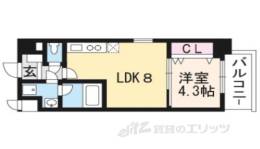 アクアプレイス京都三条朱雀間取り図面