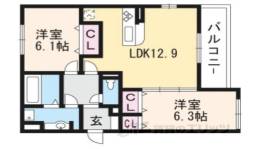 サンフェリーチェB棟間取り図面
