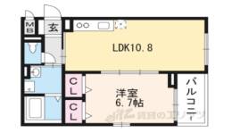 シャルマン東寺西間取り図面
