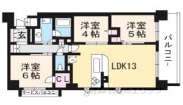 プレサンスロジェ京都烏丸五条間取り図面