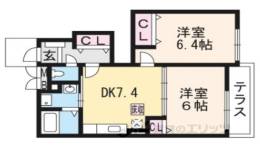 シックプロムナードB間取り図面