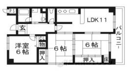 リバーサイド千里丘間取り図面