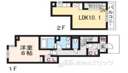 アマルフィ近江八幡２間取り図面