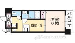 エステムコート京都西大路間取り図面