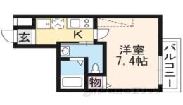 フラッティ大徳寺南間取り図面