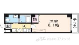 フラッティ大徳寺南間取り図面
