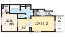 グリーン琥珀近江１間取り図面