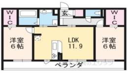 セレーノ栗東Ａ棟間取り図面
