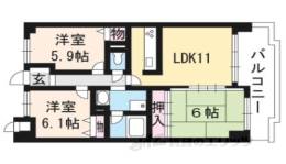 プリオーレ京都西院903間取り図面