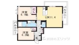 シャーメゾンクレスト高の原間取り図面
