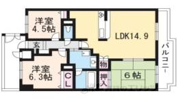 ローレルコート草津間取り図面