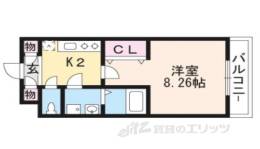 ＧＲＡＮＧＥ京都円町間取り図面