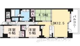 ライオンズ四条烏丸セントマークス間取り図面