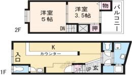 浄土寺下南田町109-6店舗付住宅間取り図面