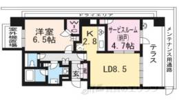 ザ・パークハウス三条油小路間取り図面