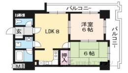 ライオンズマンション京都河原町第二間取り図面